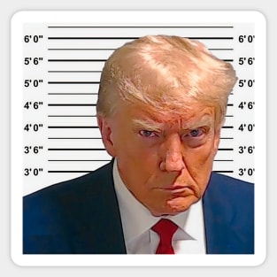 Trump mug Sticker